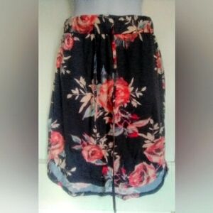 🌺BUNDLE ONLY🌺TICKLED TEAL LADIES FLORAL SKIRT